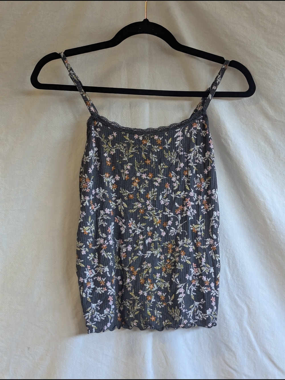 art class Black Floral Lace-Trim Camisole